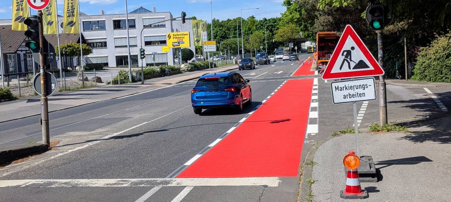 Aachens Radwege: Roteinfärbung nur noch bei Gefahr