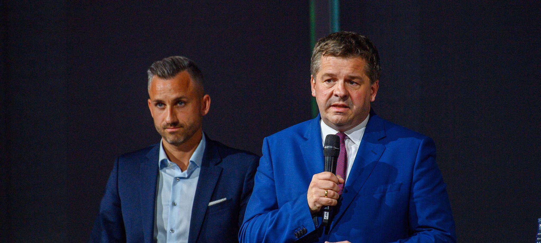 Sven Schulze (CDU) und Ulrich Siegmund (AfD)