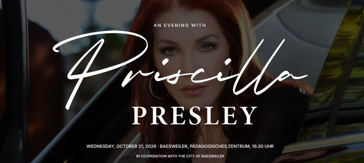 Priscilla Presley besucht im Oktober Baesweiler