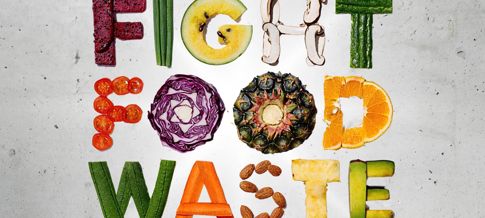 Fight Food Waste - Schriftzug